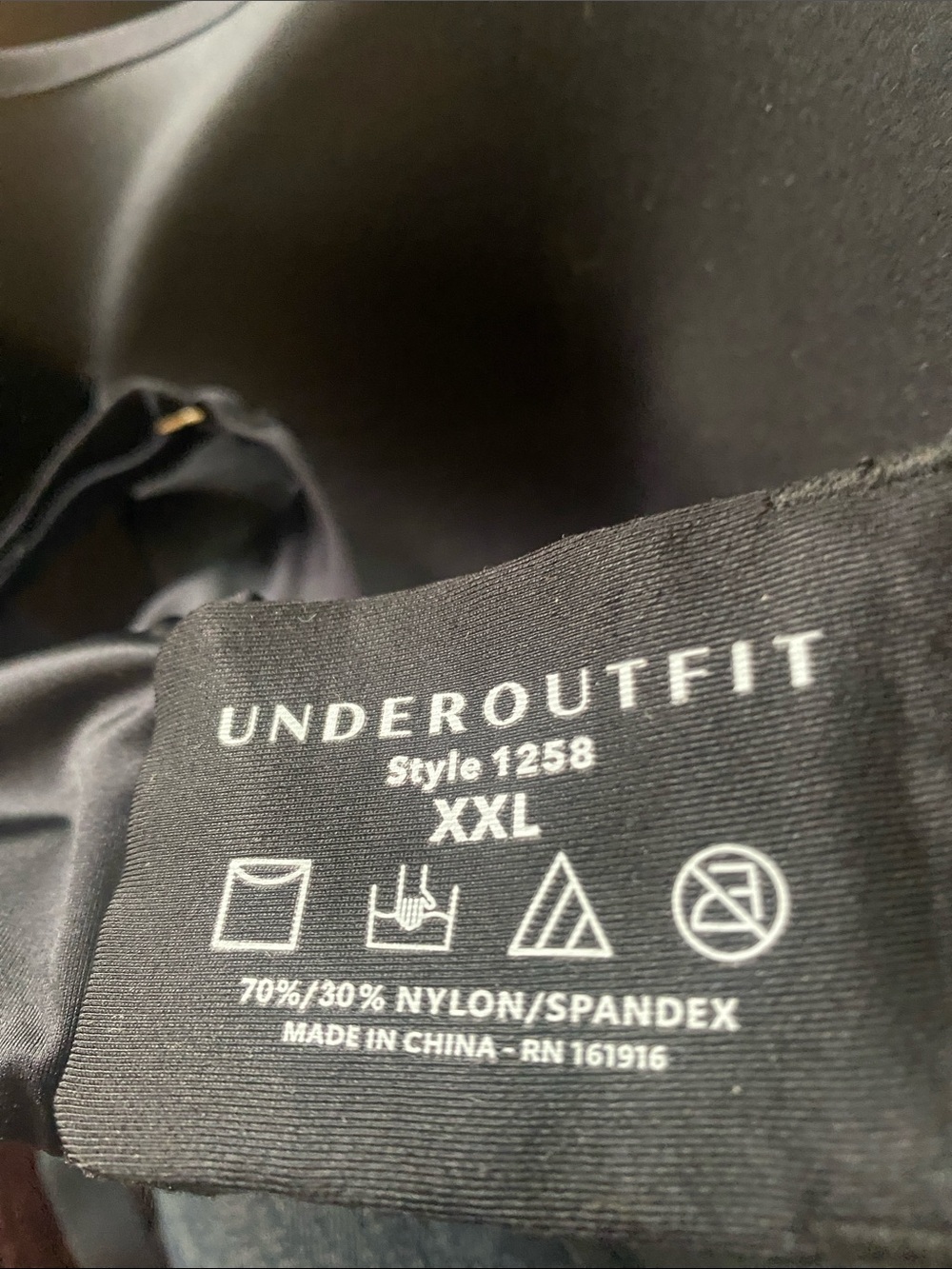 Underoutfit wireless black bra. - Picture 4 of 4